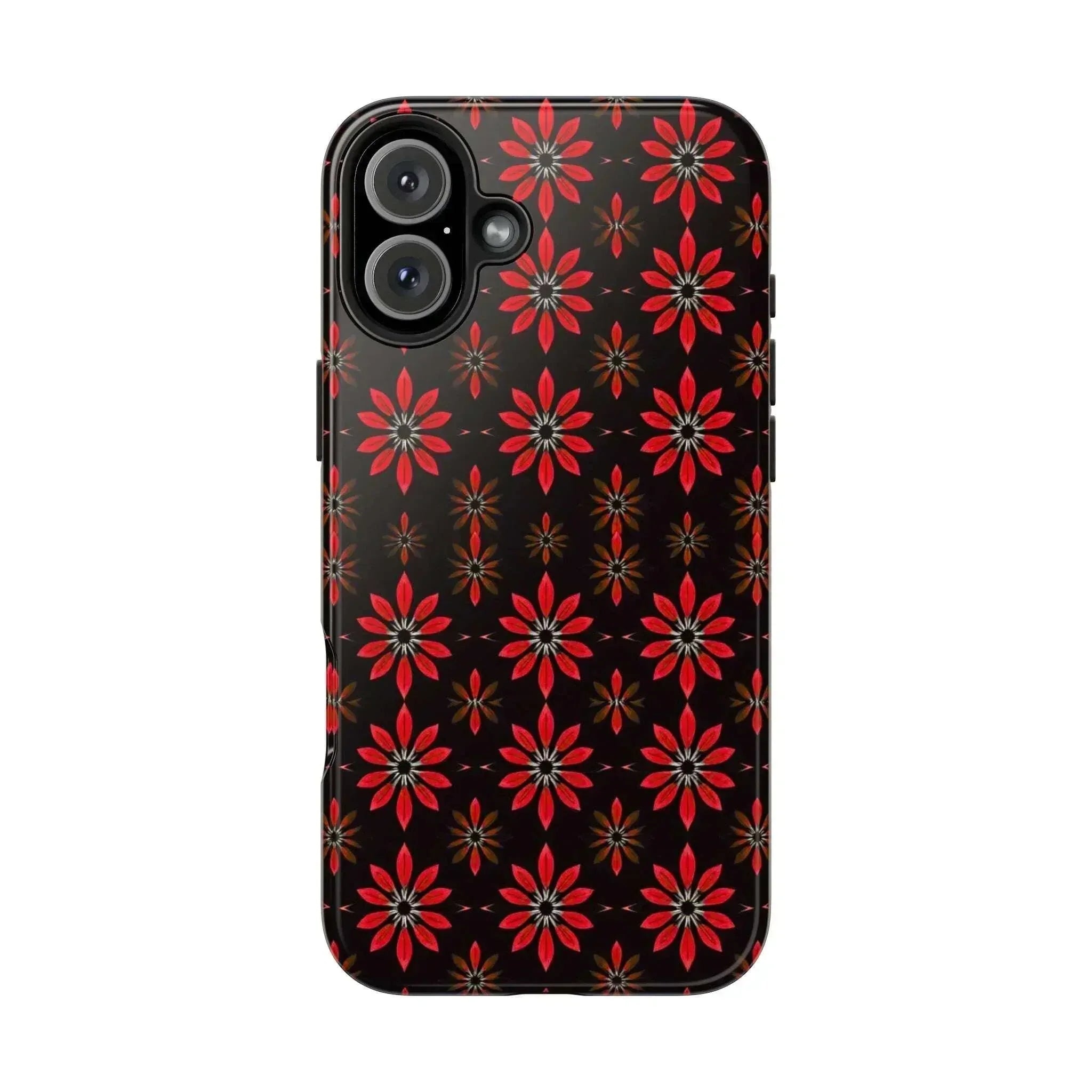 Symmetric Floral Phone Case for iPhone 11-16 and Galaxy S21-S24 - KARARMDESIGN