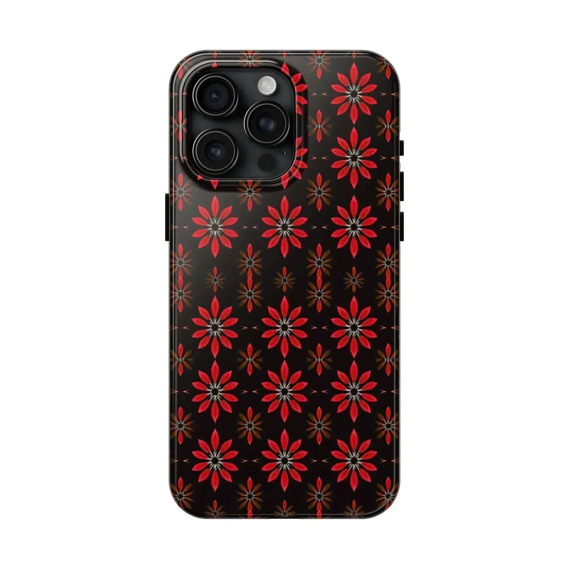 Symmetric Floral Phone Case for iPhone 11-16 and Galaxy S21-S24 - KARARMDESIGN
