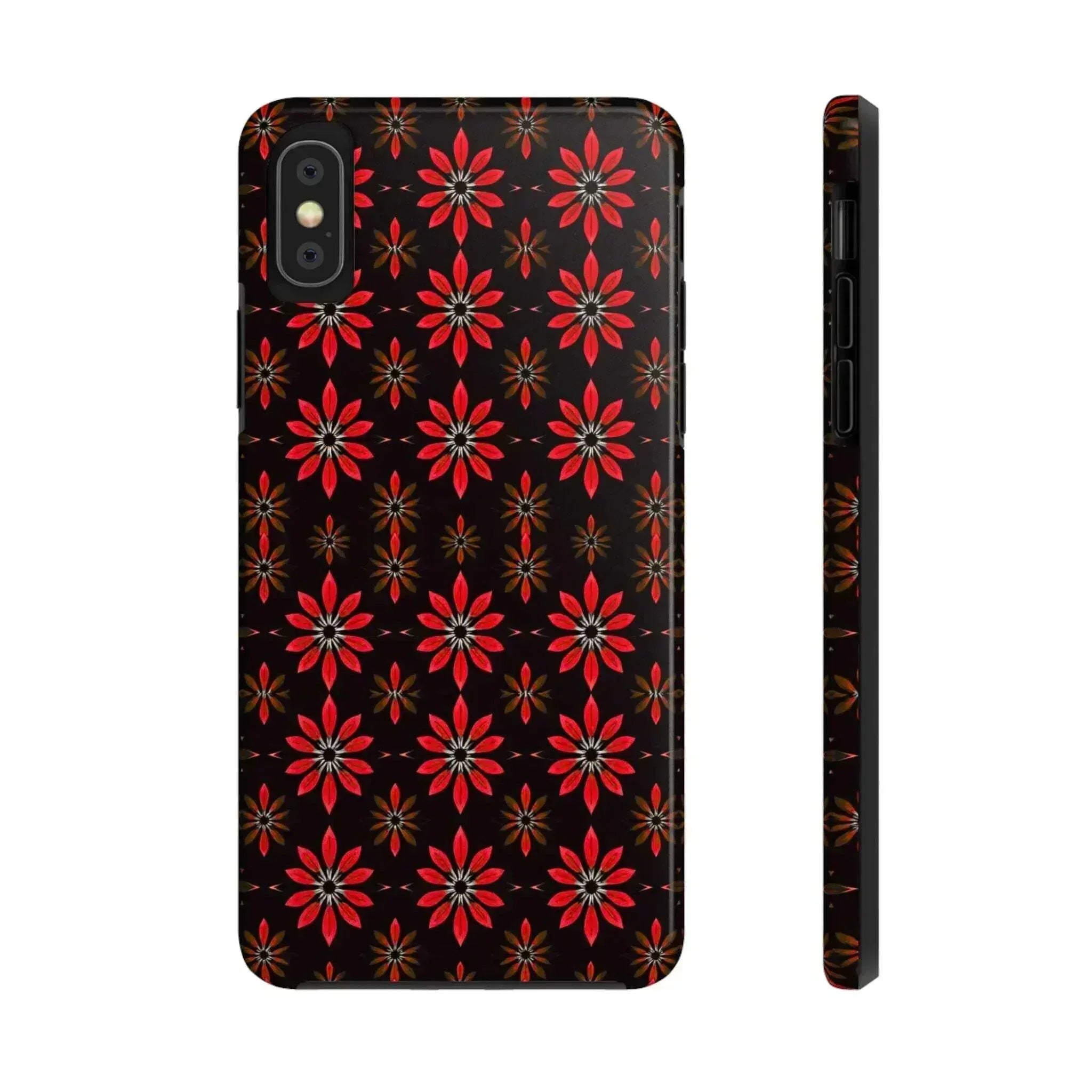 Symmetric Floral Phone Case for iPhone 11-16 and Galaxy S21-S24 - KARARMDESIGN