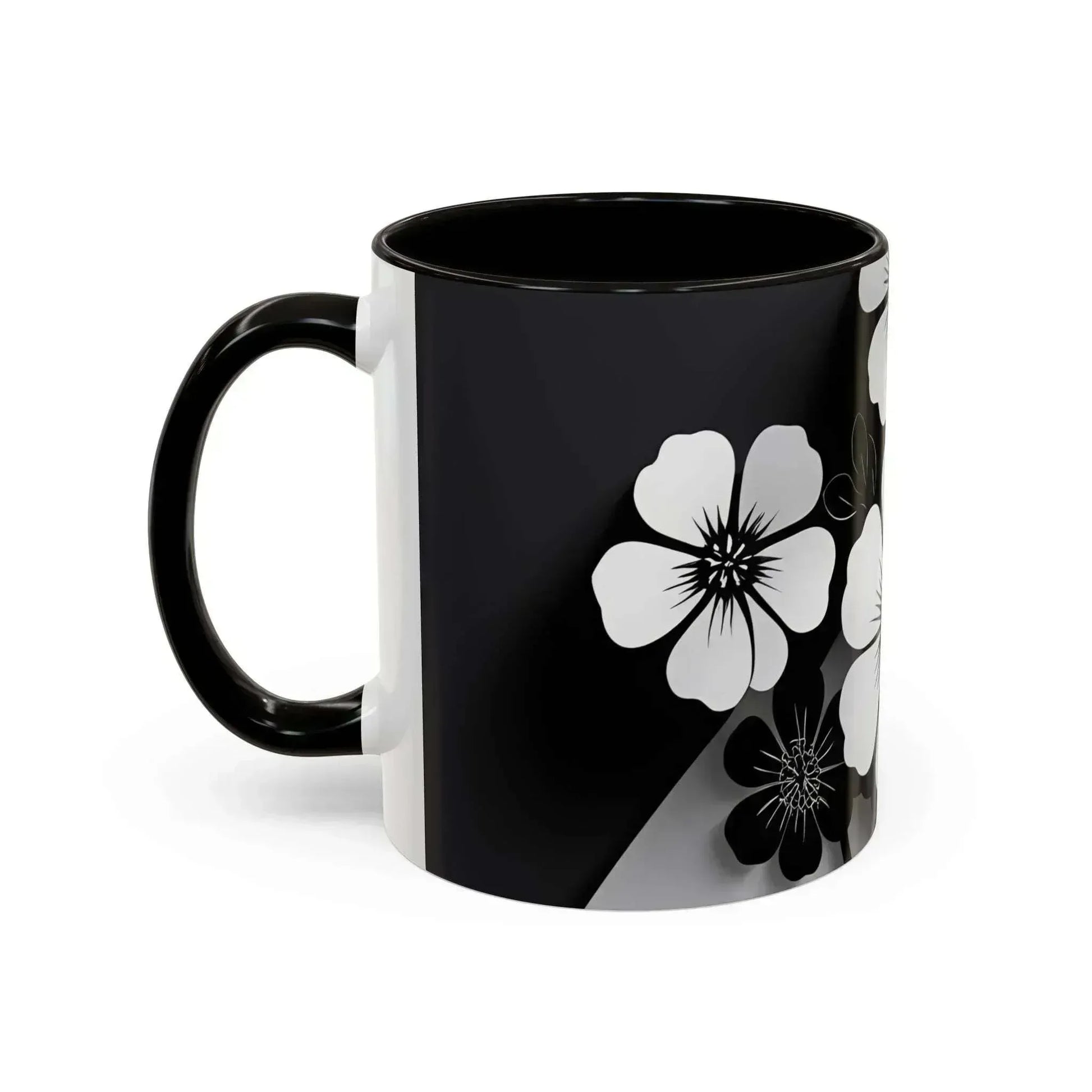 Floral Monochrome Mug (11oz, 15oz) - KARARMDESIGN