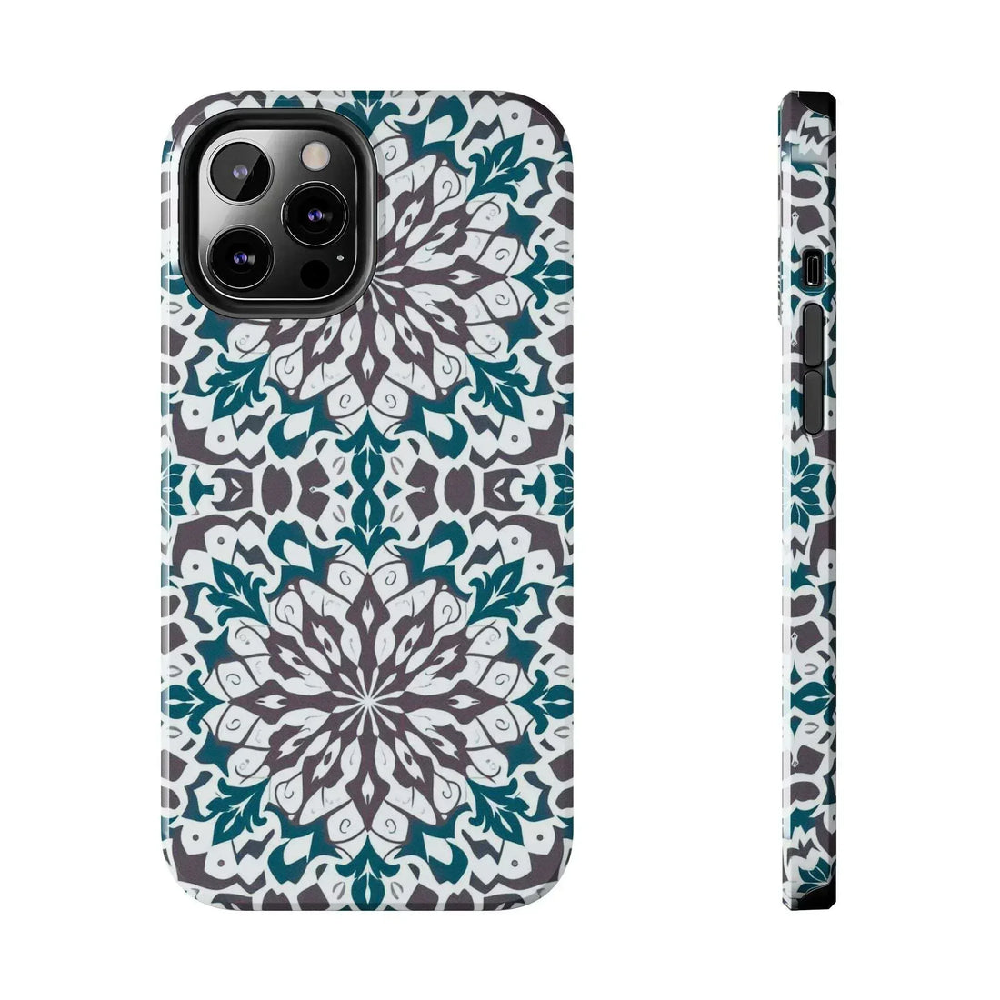 Symmetrical Mandala Phone Case for iPhone 11–17 and Galaxy S21–S25 - KARARMDESIGN