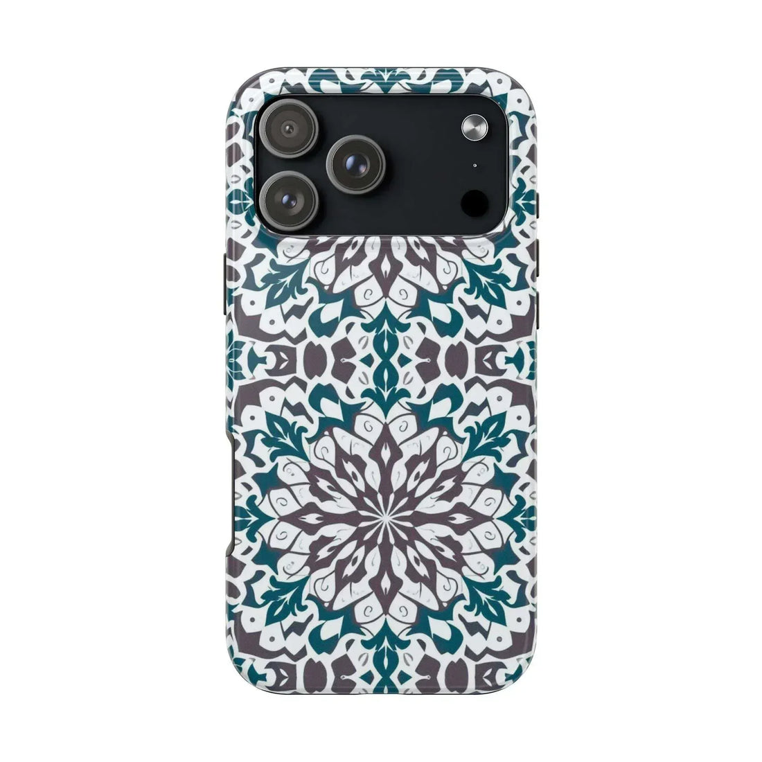 Symmetrical Mandala Phone Case for iPhone 11–17 and Galaxy S21–S25 - KARARMDESIGN