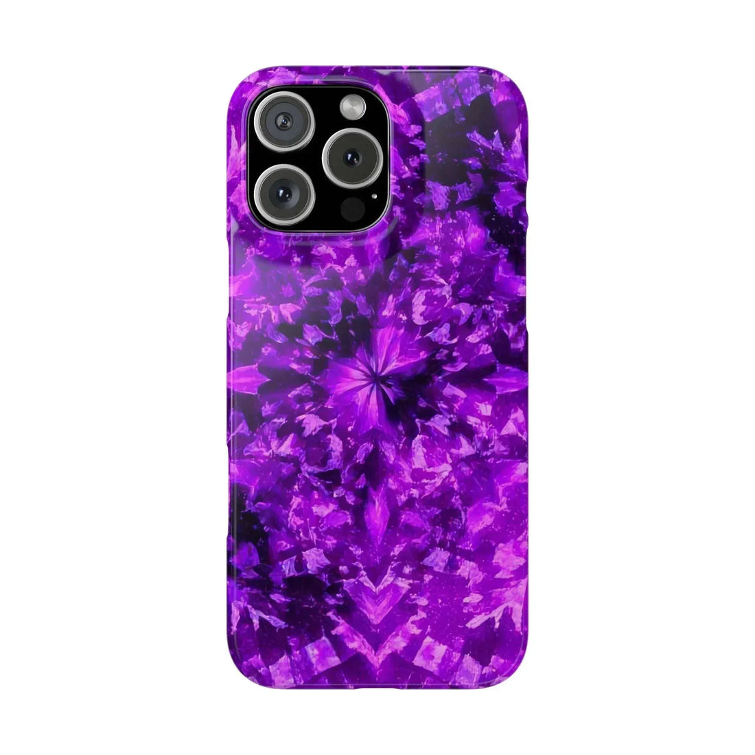Vivid Purple Kaleidoscope Phone Case iPhone 11-17 - KARARMDESIGN